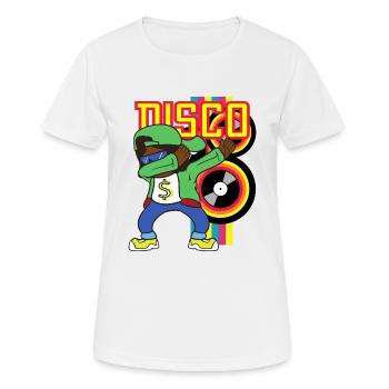 Dabbing Dab Rapper Hiphop Hip Hop Disco Party - Frauen T-Shirt atmungsaktiv - Weiß - Vorne - AI Model Female 172 dark (172cm)