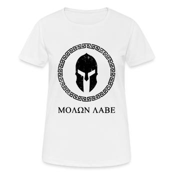 Sparta - Molon Labe - T-shirt respirant Femme - blanc - Devant - AI Model Female 172 dark (172cm)
