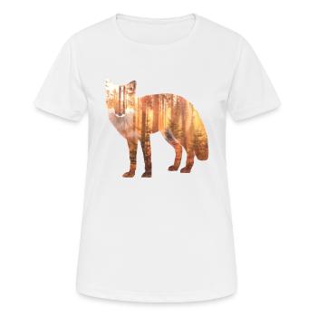 Fuchs Wald Geschenk Geschenkidee - Frauen T-Shirt atmungsaktiv - Weiß - Vorne - AI Model Female 172 dark (172cm)