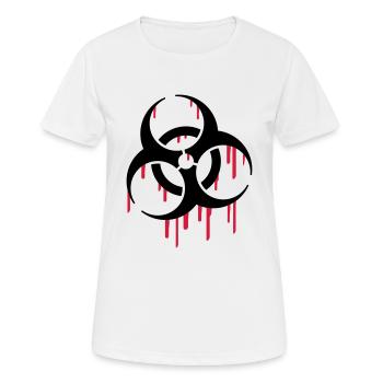 Biohazard Blood - Women's Breathable T-Shirt - white - Front - AI Model Female 172 dark (172cm)