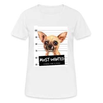 Chihuahua les plus recherchés - T-shirt respirant Femme - blanc - Devant - AI Model Female 172 dark (172cm)