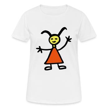 fille - T-shirt respirant Femme - blanc - Devant - AI Model Female 172 dark (172cm)