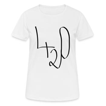 420 - T-shirt respirant Femme - blanc - Devant - AI Model Female 172 dark (172cm)