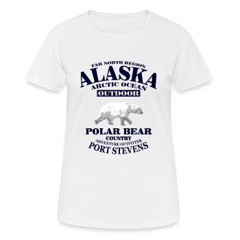 Alaska - Polar Bear - Frauen T-Shirt atmungsaktiv - Weiß - Vorne - AI Model Female 172 dark (172cm)