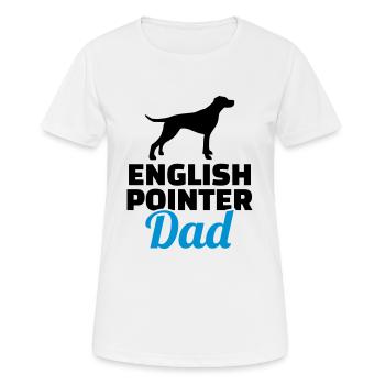 English Pointer - Women's Breathable T-Shirt - white - Front - AI Model Female 172 dark (172cm)