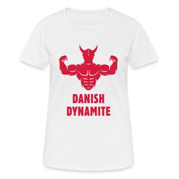 Danish Dynamite (Dänemark / Wikinger) - Frauen T-Shirt atmungsaktiv - Weiß - Vorne - AI Model Female 172 dark (172cm)