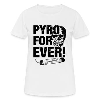 Crâne de feux d'artifice pétard - T-shirt respirant Femme - blanc - Devant - AI Model Female 172 dark (172cm)