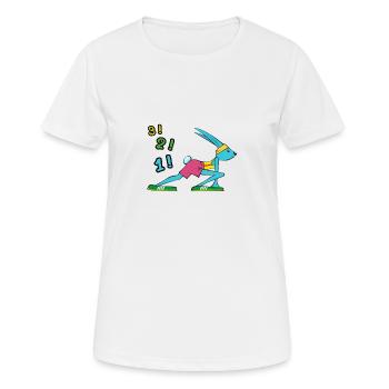 SPORTS RABBIT 3,2,1 ... - Women's Breathable T-Shirt - white - Front - AI Model Female 172 dark (172cm)