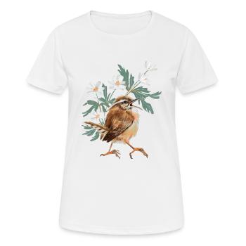 Le roi de clôture et la grenouille brouillonne - T-shirt respirant Femme - blanc - Devant - AI Model Female 172 dark (172cm)