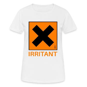 Annoying Warning - Women's Breathable T-Shirt - white - Front - AI Model Female 172 dark (172cm)