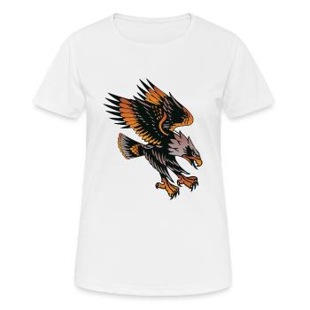 vautour aigle old school tattoo - T-shirt respirant Femme - blanc - Devant - AI Model Female 172 dark (172cm)