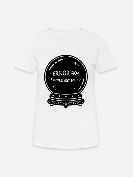 Funny crystal ball - Women's Breathable T-Shirt - white