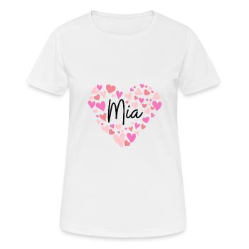 J’adore Mia - T-shirt respirant Femme - blanc - Devant - AI Model Female 172 dark (172cm)