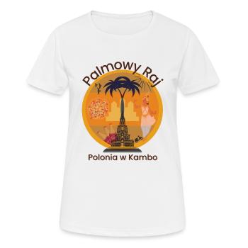 Palm Paradise - Polonia à Kambo - T-shirt respirant Femme - blanc - Devant - AI Model Female 172 dark (172cm)