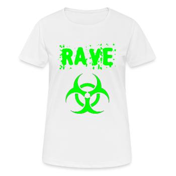rave - Women's Breathable T-Shirt - white - Front - AI Model Female 172 dark (172cm)