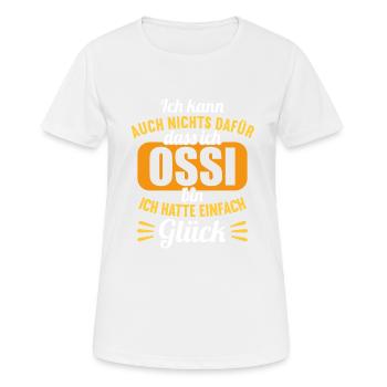 DDR Ostdeutschland Osten Ostalgie Ossi - Frauen T-Shirt atmungsaktiv - Weiß - Vorne - AI Model Female 172 dark (172cm)