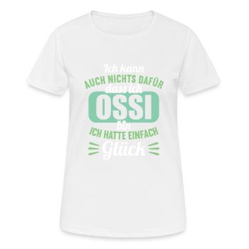 DDR Ostdeutschland Osten Ostalgie Ossi - Frauen T-Shirt atmungsaktiv - Weiß - Vorne - AI Model Female 172 dark (172cm)