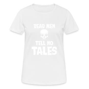 Halloween Zombie Untoter Leiche Kreatur Tot Kostüm - Frauen T-Shirt atmungsaktiv - Weiß - Vorne - AI Model Female 172 dark (172cm)