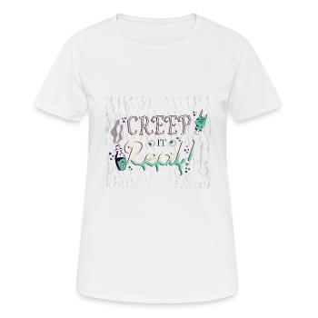 Halloween Zombie Untoter Leiche Kreatur Tot Kostüm - Frauen T-Shirt atmungsaktiv - Weiß - Vorne - AI Model Female 172 dark (172cm)