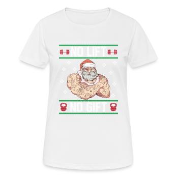 Joyeux Noël Noël Noël - T-shirt respirant Femme - blanc - Devant - AI Model Female 172 dark (172cm)