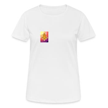 Ancient Astronaut Theorie Quimbaya Flugzeug - Frauen T-Shirt atmungsaktiv - Weiß - Vorne - AI Model Female 172 dark (172cm)