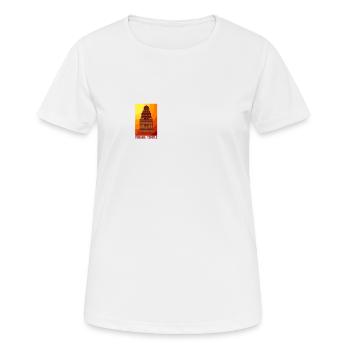 Ancient Astronaut Theorie Vimana Tempel - Frauen T-Shirt atmungsaktiv - Weiß - Vorne - AI Model Female 172 dark (172cm)