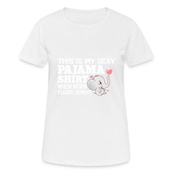 Lustiges Sexy Pyjama-Pyjama-Outfit Für Freund - Frauen T-Shirt atmungsaktiv - Weiß - Vorne - AI Model Female 172 dark (172cm)