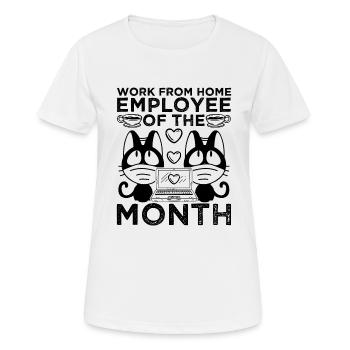 Work From Home Employee Of The Month - Women's Breathable T-Shirt - white - Front - AI Model Female 172 dark (172cm)