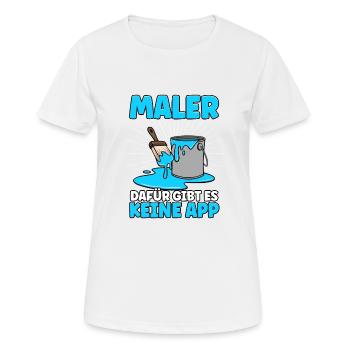 Maler - Frauen T-Shirt atmungsaktiv - Weiß - Vorne - AI Model Female 172 dark (172cm)