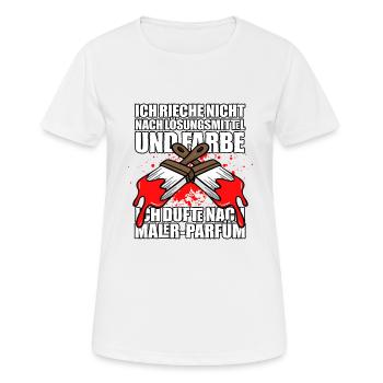 Maler - Frauen T-Shirt atmungsaktiv - Weiß - Vorne - AI Model Female 172 dark (172cm)