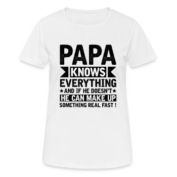 Dad Bad Influence - Cadeau du père - T-shirt respirant Femme - blanc - Devant - AI Model Female 172 dark (172cm)