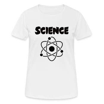 Drôle de dire Scientifique Bachelor Master - T-shirt respirant Femme - blanc - Devant - AI Model Female 172 dark (172cm)