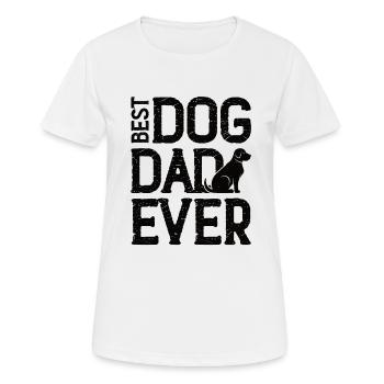 Chiens Animal de compagnie Propriétaire de chien Chien Ami Patte - T-shirt respirant Femme - blanc - Devant - AI Model Female 172 dark (172cm)
