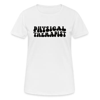 Physiotherapeut Geschenk Rücken Gesundheit - Frauen T-Shirt atmungsaktiv - Weiß - Vorne - AI Model Female 172 dark (172cm)