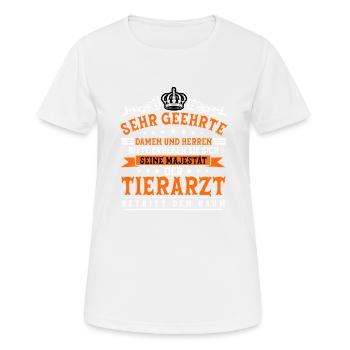 Tierarzt - Frauen T-Shirt atmungsaktiv - Weiß - Vorne - AI Model Female 172 dark (172cm)