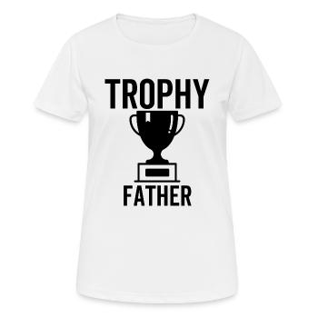 Trophée Père - T-shirt respirant Femme - blanc - Devant - AI Model Female 172 dark (172cm)