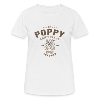 Pop-Pop weiß alles - Frauen T-Shirt atmungsaktiv - Weiß - Vorne - AI Model Female 172 dark (172cm)