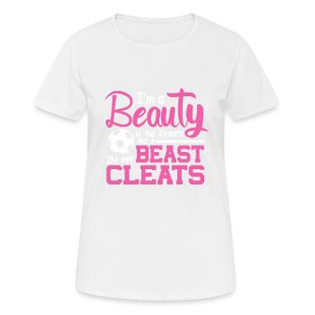 Ich Bin Eine Schönheit Auf Der Straße Und Ein - Frauen T-Shirt atmungsaktiv - Weiß - Vorne - AI Model Female 172 dark (172cm)