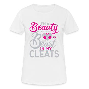 Ich Bin Eine Schönheit Auf Der Straße Und Ein - Frauen T-Shirt atmungsaktiv - Weiß - Vorne - AI Model Female 172 dark (172cm)