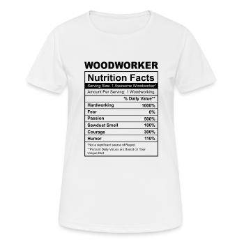 Holz Kettensäge Holzfäller Holzarbeiter Klettern - Frauen T-Shirt atmungsaktiv - Weiß - Vorne - AI Model Female 172 dark (172cm)