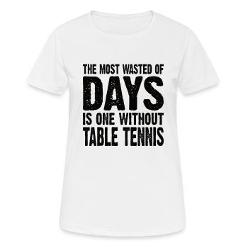 Tennis de table Joueurs de tennis de table Battes de tennis de table - T-shirt respirant Femme - blanc - Devant - AI Model Female 172 dark (172cm)