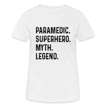 Parapente Parapente Parachute Parachute Para - T-shirt respirant Femme - blanc - Devant - AI Model Female 172 dark (172cm)