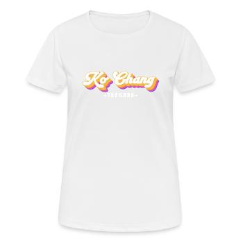 Vintage Urlaub Reise Thailand Ko Koh Chang - Frauen T-Shirt atmungsaktiv - Weiß - Vorne - AI Model Female 172 dark (172cm)