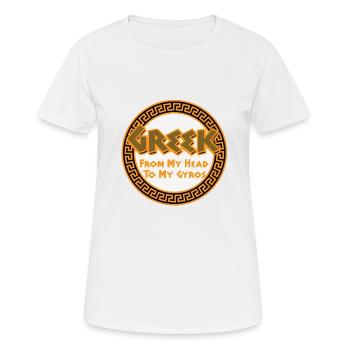 Antike Griechische Mythologie und Griechisches - Frauen T-Shirt atmungsaktiv - Weiß - Vorne - AI Model Female 172 dark (172cm)