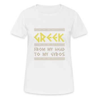 Antike Griechische Mythologie und Griechisches - Frauen T-Shirt atmungsaktiv - Weiß - Vorne - AI Model Female 172 dark (172cm)