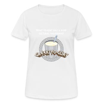 Antike Griechische Mythologie und Griechisches - Frauen T-Shirt atmungsaktiv - Weiß - Vorne - AI Model Female 172 dark (172cm)