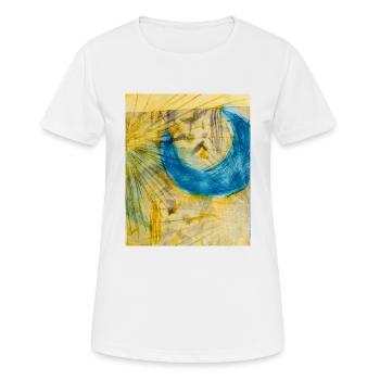 Abstract Art - Frauen T-Shirt atmungsaktiv - Weiß - Vorne - AI Model Female 172 dark (172cm)