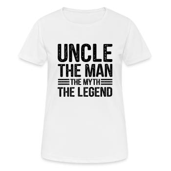 Meilleur oncle Bad Influence Cadeau de famille - T-shirt respirant Femme - blanc - Devant - AI Model Female 172 dark (172cm)