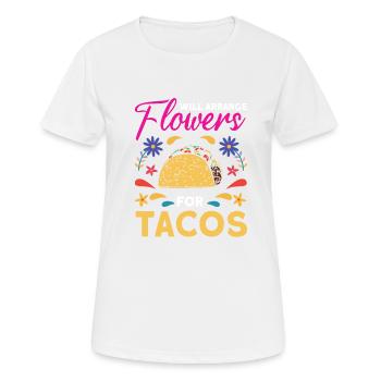 Florist Floristik Blumen Blumenladen Florist - Frauen T-Shirt atmungsaktiv - Weiß - Vorne - AI Model Female 172 dark (172cm)