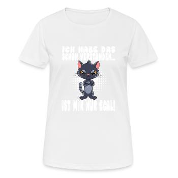 Ich Habe Das Schon Verstanden Ist Mir Nur Egal - Frauen T-Shirt atmungsaktiv - Weiß - Vorne - AI Model Female 172 dark (172cm)